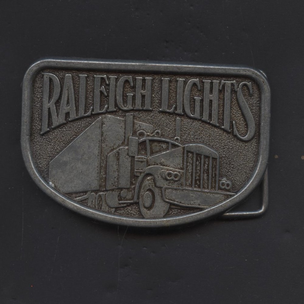 Vintage Raleigh Lights Trucking Belt Buckle